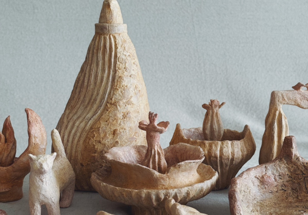 夢十九《醒著的河》泥塑個展