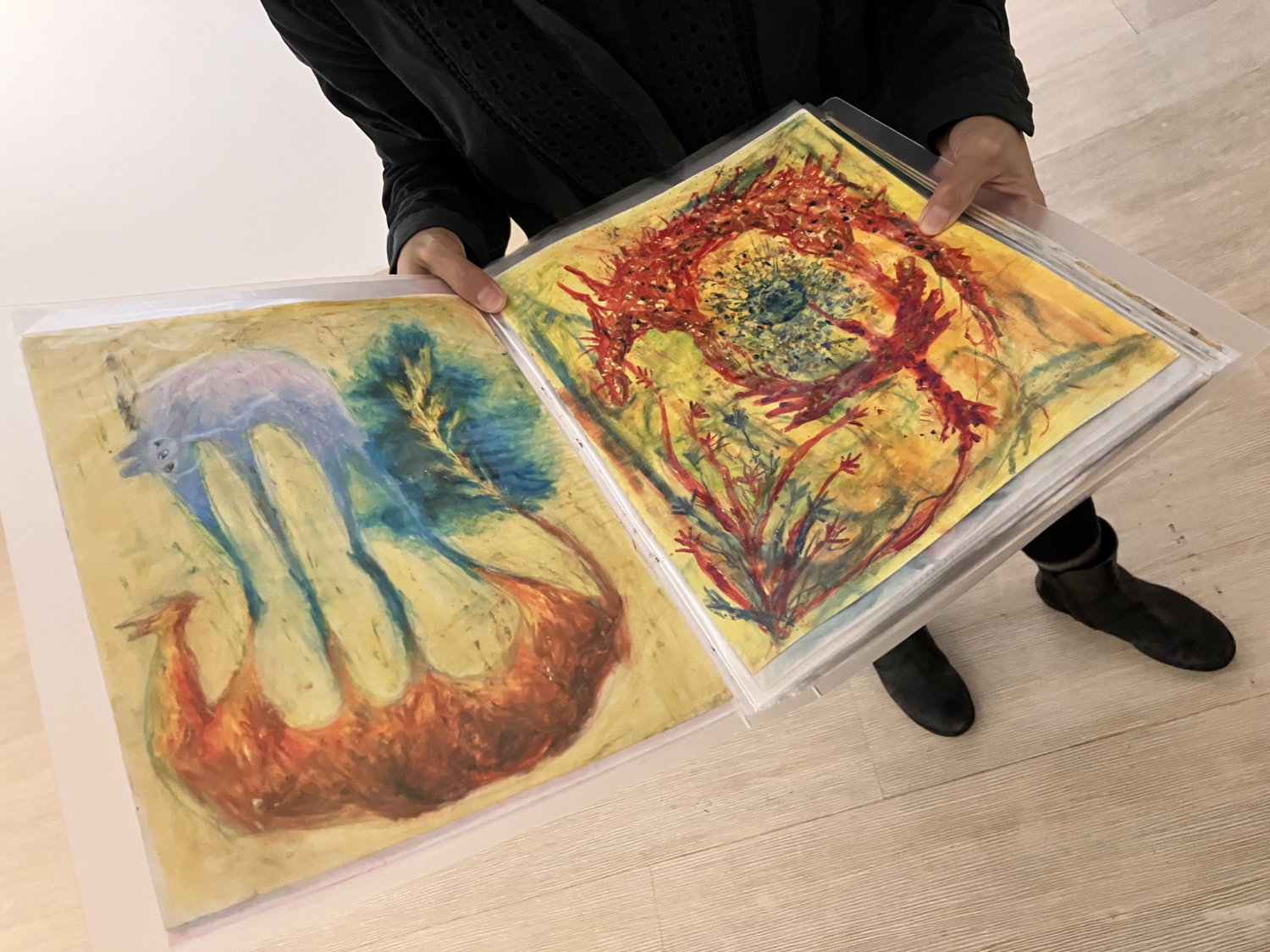 作品 < 火神 > 與作品 < 初火 > 手稿