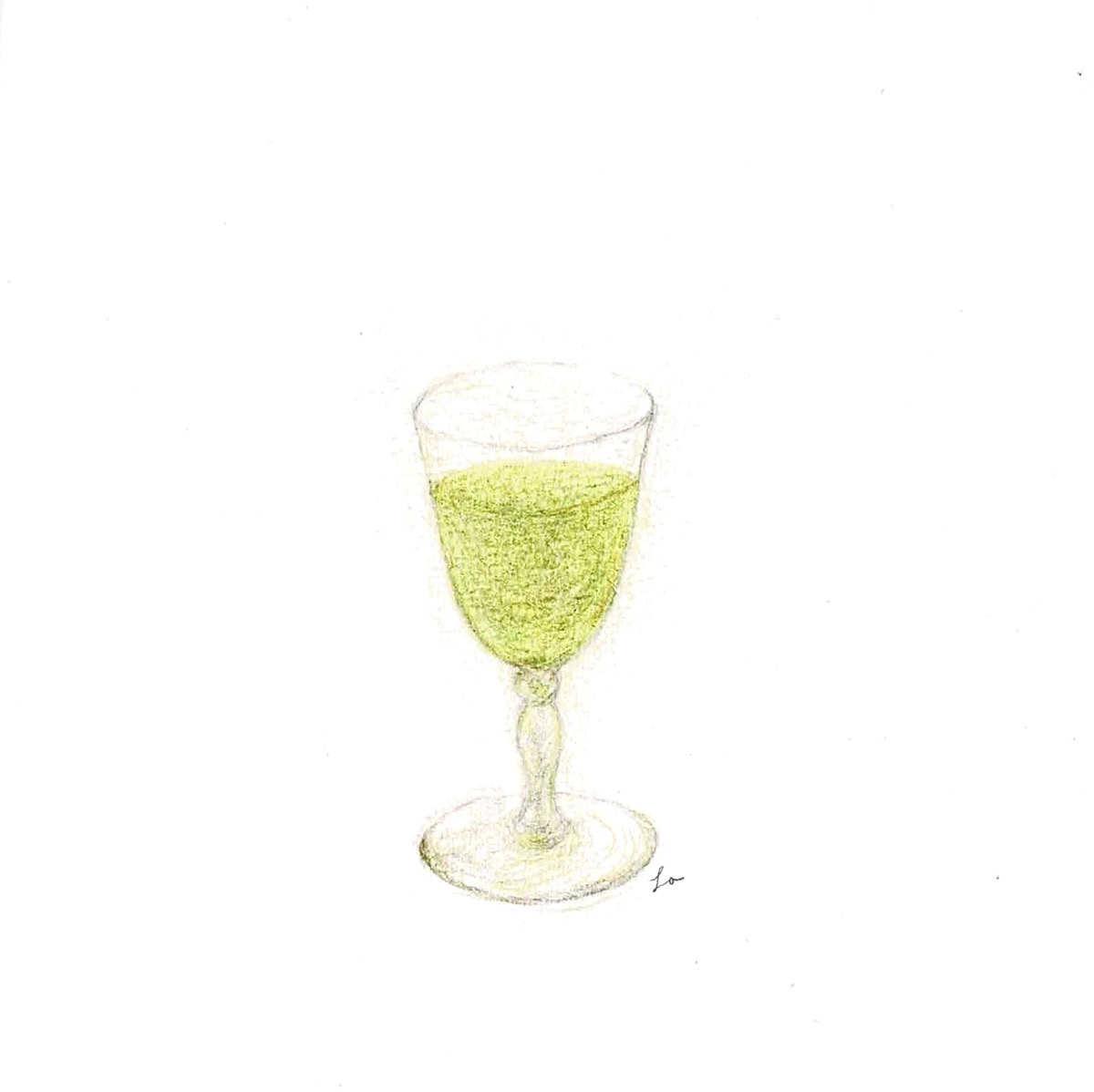 小勃根地古董玻璃酒杯