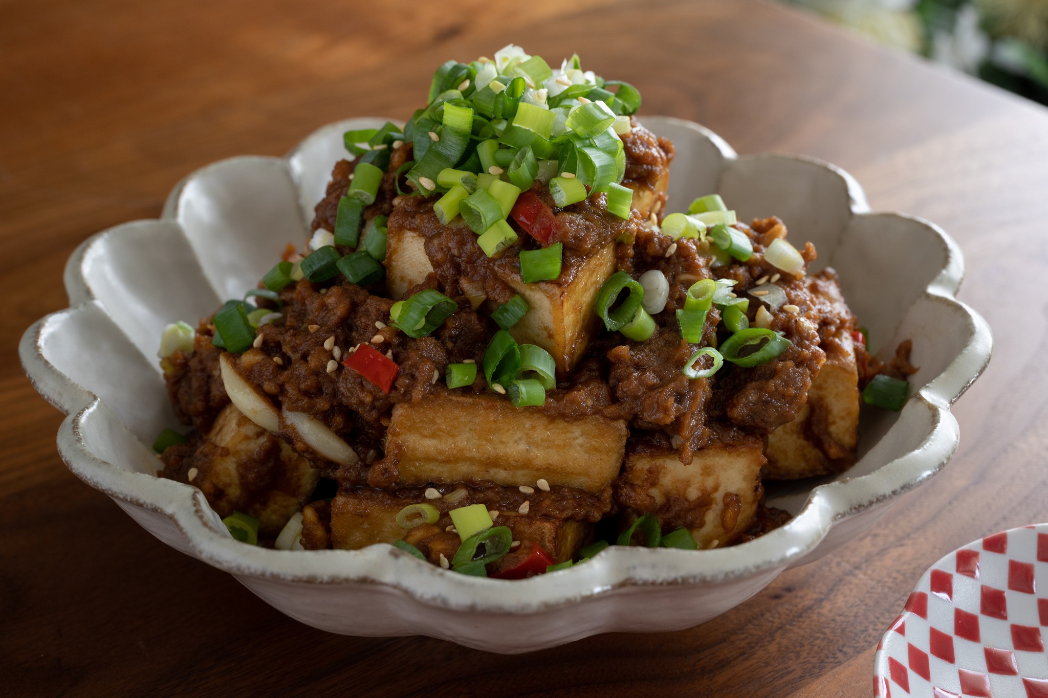 沙茶花生煎豆腐